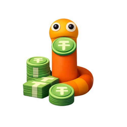 Snake with coins