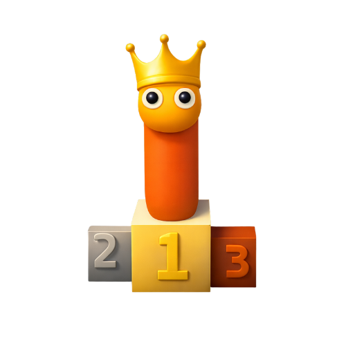 Snake winner with crown